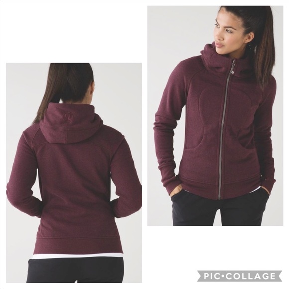 lululemon athletica Jackets & Blazers - Lululemon Scuba lll Zip Up Hoodie Bordeaux